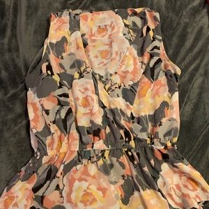 Loft Outlet Floral Peplum Shell